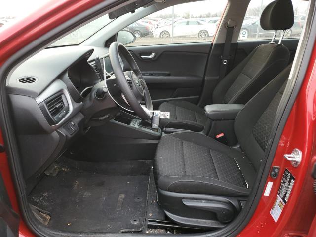 3KPA24AD1LE318678 - 2020 KIA RIO LX RED photo 7