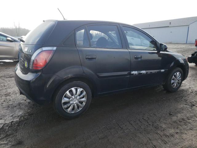 KNADH5A33A6700218 - 2010 KIA RIO LX BLACK photo 3