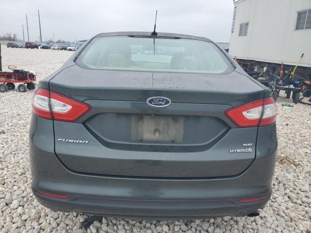 3FA6P0LUXGR144059 - 2016 FORD FUSION SE HYBRID GRAY photo 6