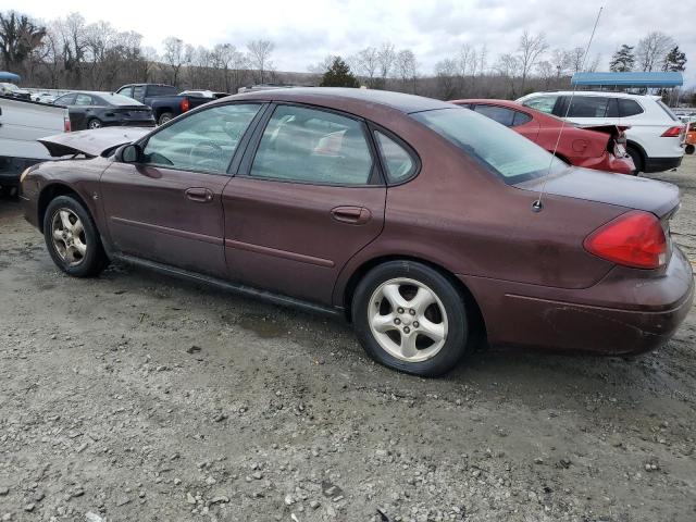 1FAFP53291A256171 - 2001 FORD TAURUS SE BURGUNDY photo 2