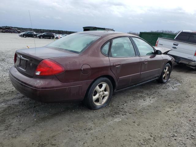 1FAFP53291A256171 - 2001 FORD TAURUS SE BURGUNDY photo 3