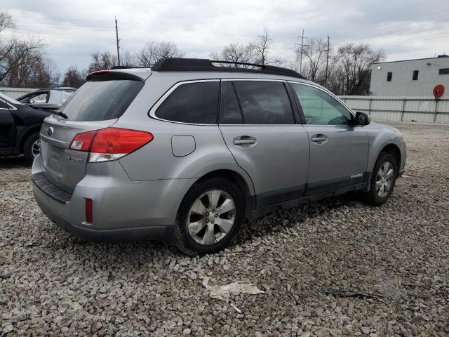 4S4BRCGC1B3333529 - 2011 SUBARU OUTBACK 2.5I PREMIUM SILVER photo 3