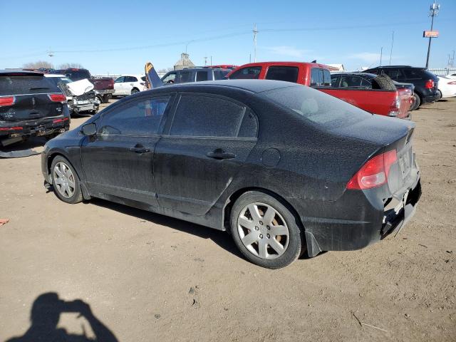 1HGFA16537L135760 - 2007 HONDA CIVIC LX BLACK photo 2