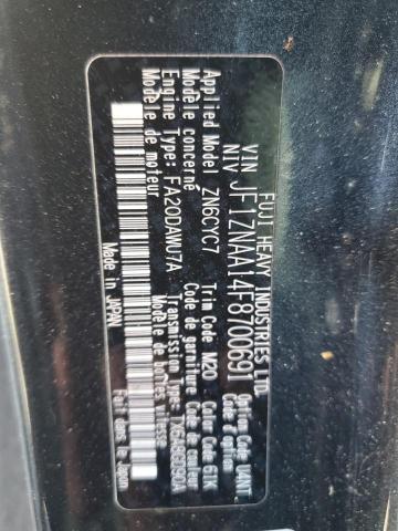 JF1ZNAA14F8700691 - 2015 TOYOTA SCION FR-S 黑色 照片 13