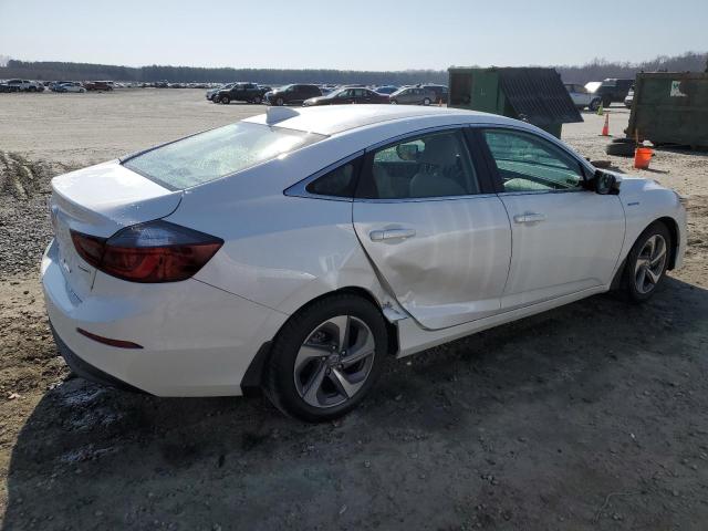 19XZE4F56KE011016 - 2019 HONDA INSIGHT EX WHITE photo 3