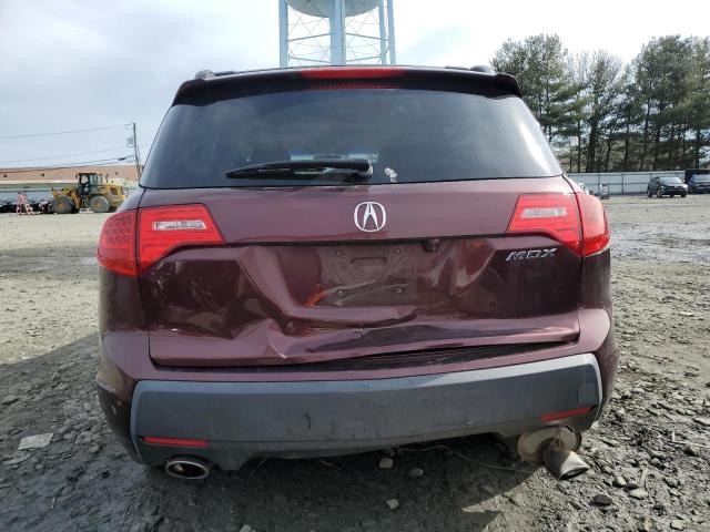 2HNYD28887H522680 - 2007 ACURA MDX SPORT MAROON photo 6