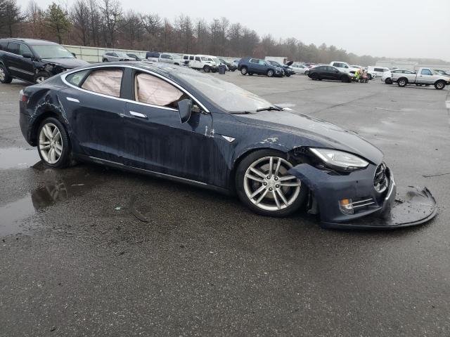 5YJSA1H13EFP41812 - 2014 TESLA MODEL S BLUE photo 4