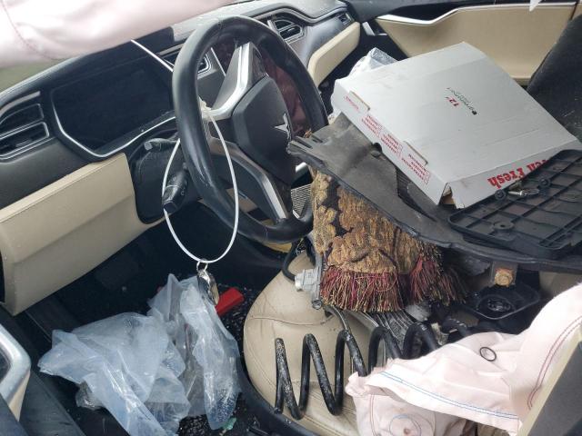 5YJSA1H13EFP41812 - 2014 TESLA MODEL S BLUE photo 7