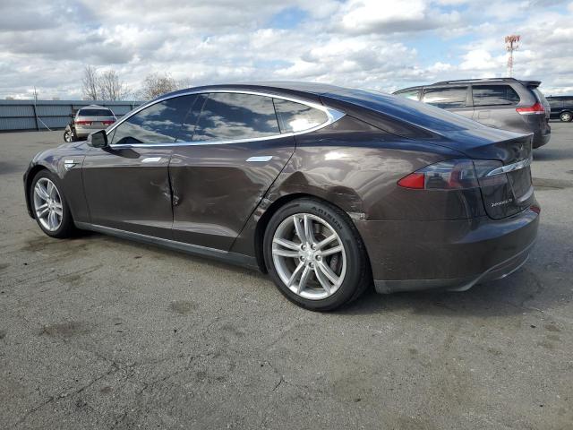 5YJSA1DN7DFP13972 - 2013 TESLA MODEL S BROWN photo 2