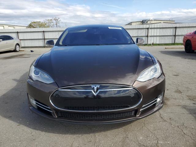 5YJSA1DN7DFP13972 - 2013 TESLA MODEL S BROWN photo 5