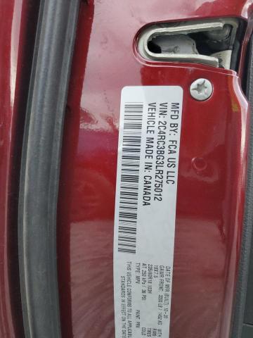 2C4RC3BG3LR275012 - 2020 CHRYSLER PACIFICA TOURING L 勃艮第红 照片 13