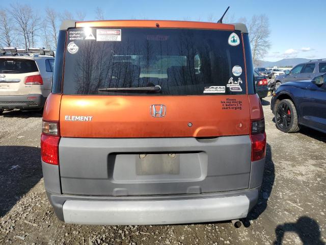 5J6YH18583L010337 - 2003 HONDA ELEMENT EX ORANGE photo 6