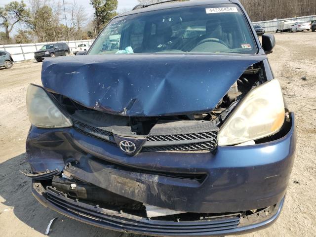 5TDZA23CX4S006395 - 2004 TOYOTA SIENNA CE BLUE photo 5