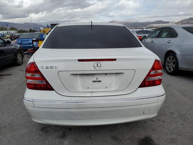 WDBRF54H97F881323 - 2007 MERCEDES-BENZ C 280 WHITE photo 6