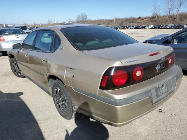 2G1WF52E649403354 - 2004 CHEVROLET IMPALA TAN photo 2