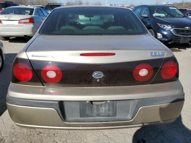 2G1WF52E649403354 - 2004 CHEVROLET IMPALA TAN photo 6