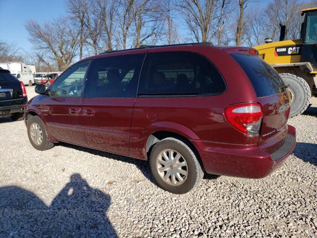 2C4GP44332R713148 - 2002 CHRYSLER TOWN & COU LX MAROON photo 2