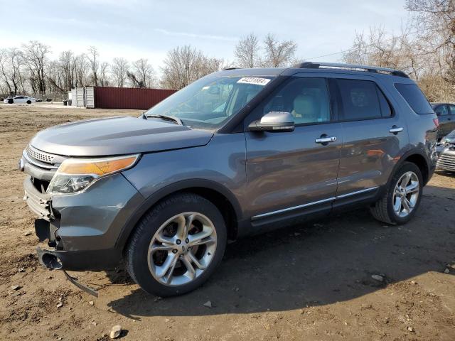 1FM5K8F86DGB96420 - 2013 FORD EXPLORER LIMITED GRAY photo 1