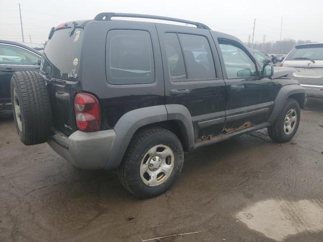 1J4GL48K46W263353 - 2006 JEEP LIBERTY SPORT BLACK photo 3