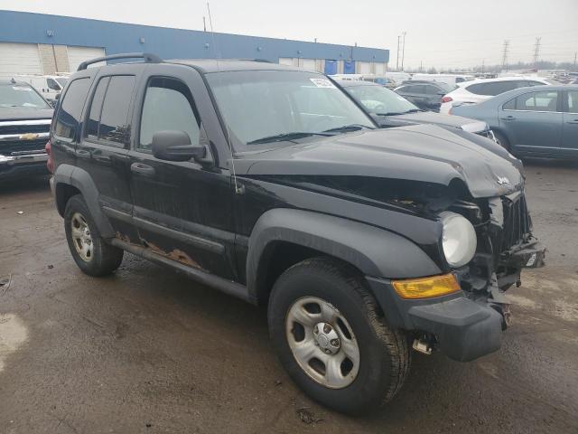 1J4GL48K46W263353 - 2006 JEEP LIBERTY SPORT BLACK photo 4