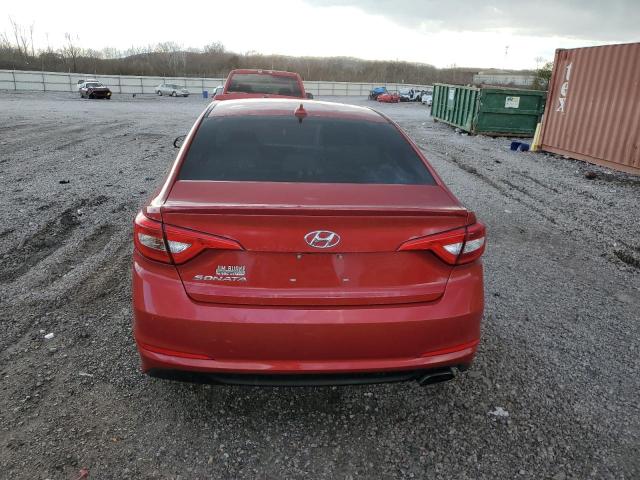 5NPE24AF6HH578418 - 2017 HYUNDAI SONATA SE RED photo 6