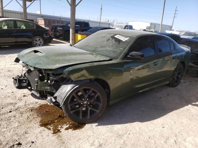 2C3CDXHG9MH605927 - 2021 DODGE CHARGER GT GREEN photo 1