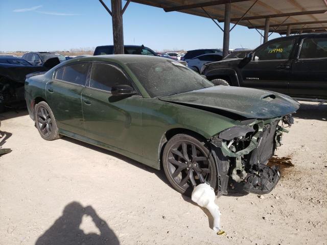 2C3CDXHG9MH605927 - 2021 DODGE CHARGER GT GREEN photo 4