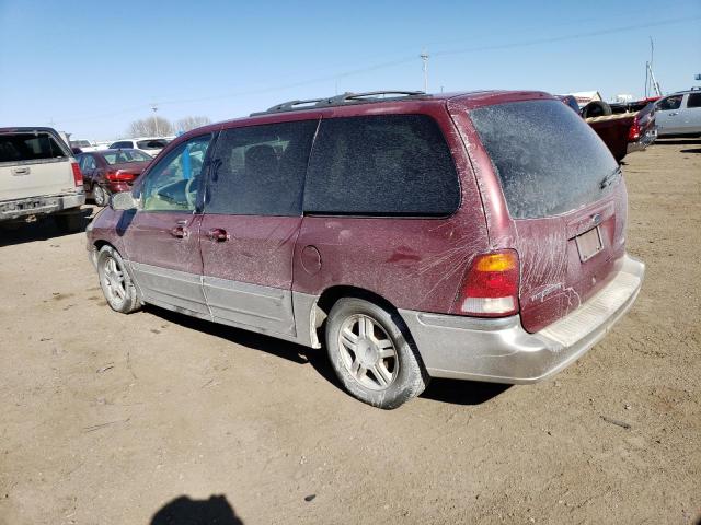 2FMZA53432BA48153 - 2002 FORD WINDSTAR SEL RED photo 2