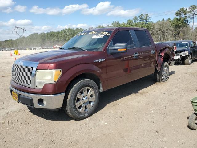 1FTEW1C82AFD16025 - 2010 FORD F150 SUPERCREW BURGUNDY photo 1