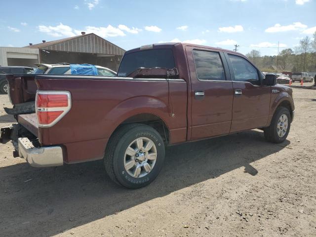 1FTEW1C82AFD16025 - 2010 FORD F150 SUPERCREW BURGUNDY photo 3