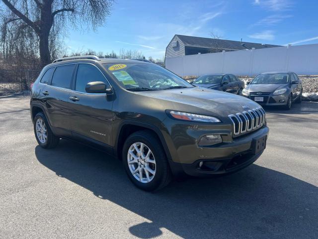 1C4PJMCS9FW514242 - 2015 JEEP CHEROKEE LATITUDE GREEN photo 1