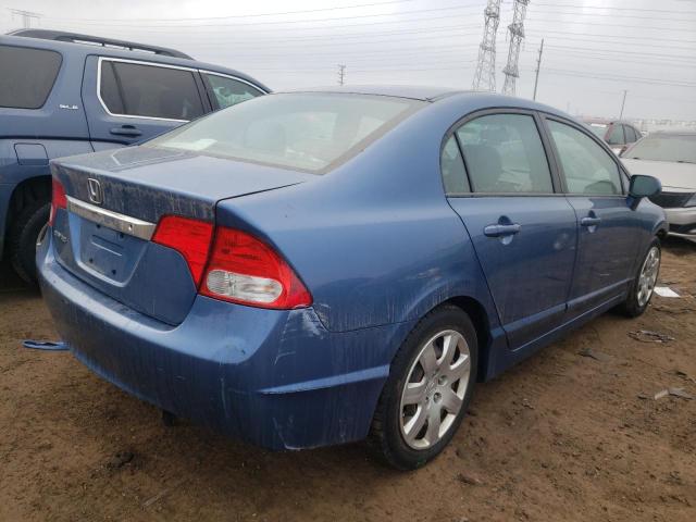 19XFA1F59AE042885 - 2010 HONDA CIVIC LX BLUE photo 3