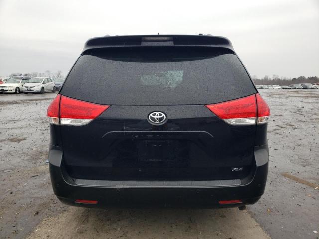 5TDYK3DC4BS131032 - 2011 TOYOTA SIENNA XLE BLACK photo 6