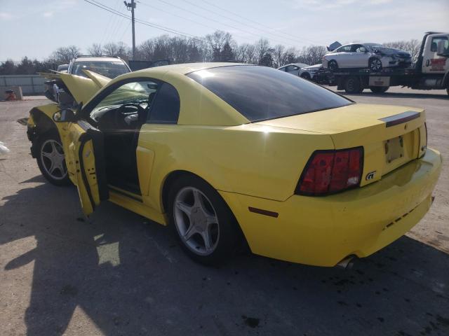 1FAFP42X71F108854 - 2001 FORD MUSTANG GT YELLOW photo 2