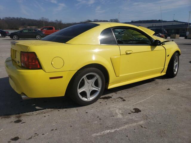 1FAFP42X71F108854 - 2001 FORD MUSTANG GT YELLOW photo 3