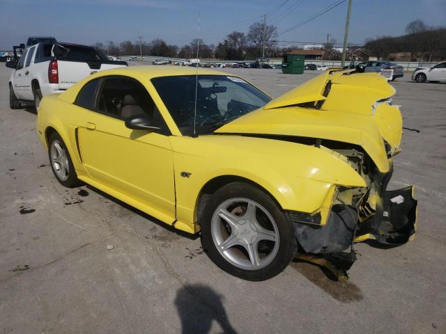 1FAFP42X71F108854 - 2001 FORD MUSTANG GT YELLOW photo 4