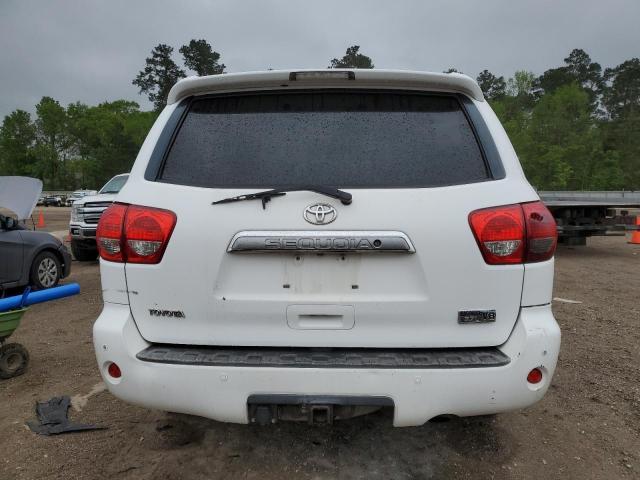 5TDZY68A68S012548 - 2008 TOYOTA SEQUOIA LIMITED WHITE photo 6