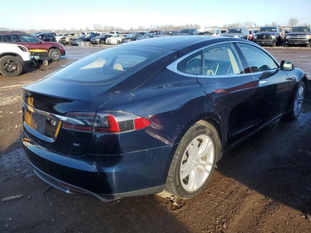 5YJSA1H16EFP44865 - 2014 TESLA MODEL S BLUE photo 3