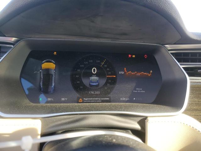 5YJSA1H16EFP44865 - 2014 TESLA MODEL S BLUE photo 9