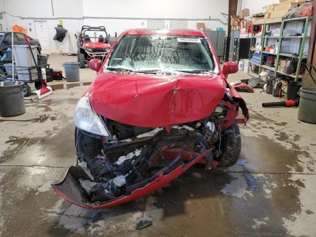 3N1BC13E37L440940 - 2007 NISSAN VERSA S RED photo 5