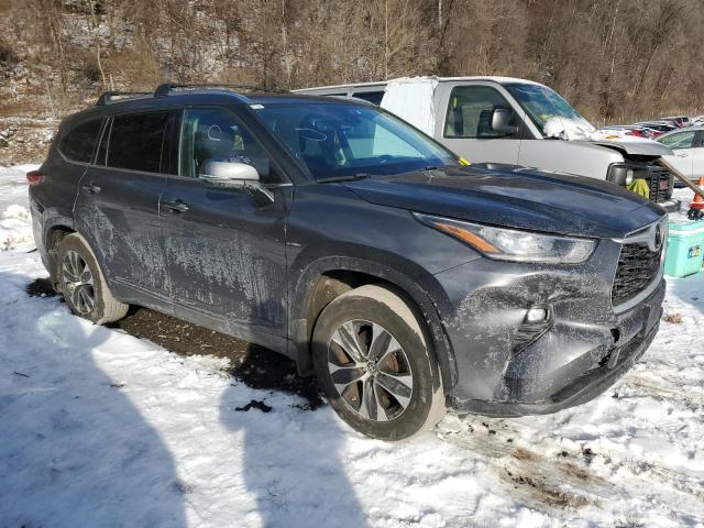 5TDGZRBH4LS004551 - 2020 TOYOTA HIGHLANDER XLE GRAY photo 4