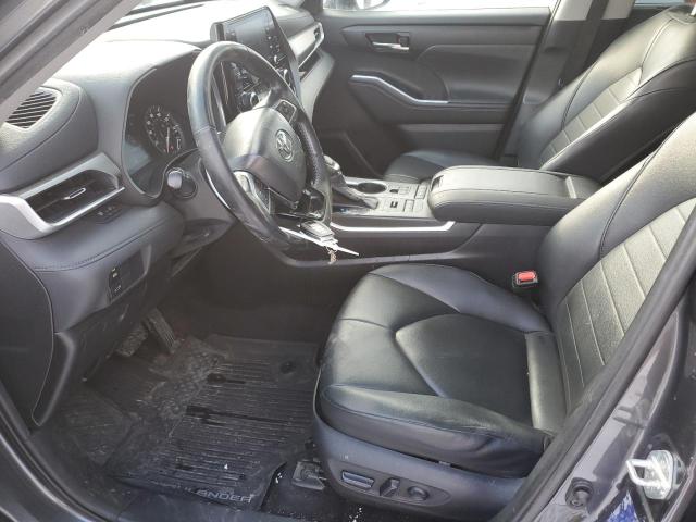 5TDGZRBH4LS004551 - 2020 TOYOTA HIGHLANDER XLE GRAY photo 7