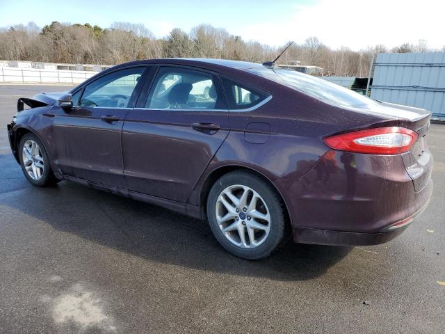 3FA6P0H71DR315814 - 2013 FORD FUSION SE MAROON photo 2