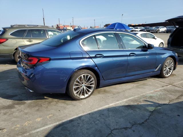 WBA53BJ0XMWX26441 - 2021 BMW 540 I BLUE photo 3