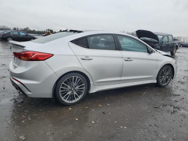 KMHD04LB7JU679566 - 2018 HYUNDAI ELANTRA SPORT SILVER photo 3