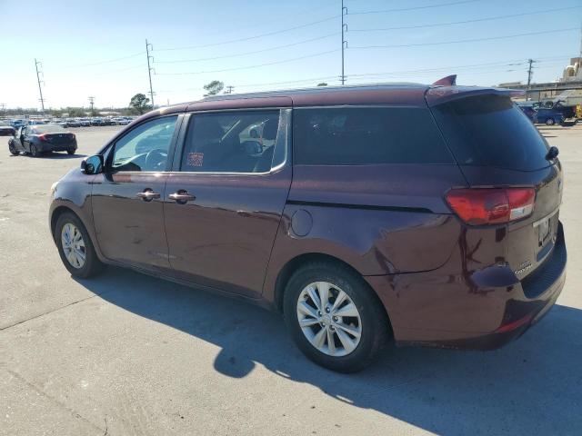 KNDMB5C19G6093671 - 2016 KIA SEDONA LX BURGUNDY photo 2