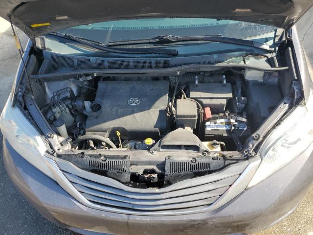 5TDYK3DC6ES424032 - 2014 TOYOTA SIENNA XLE GRAY photo 12