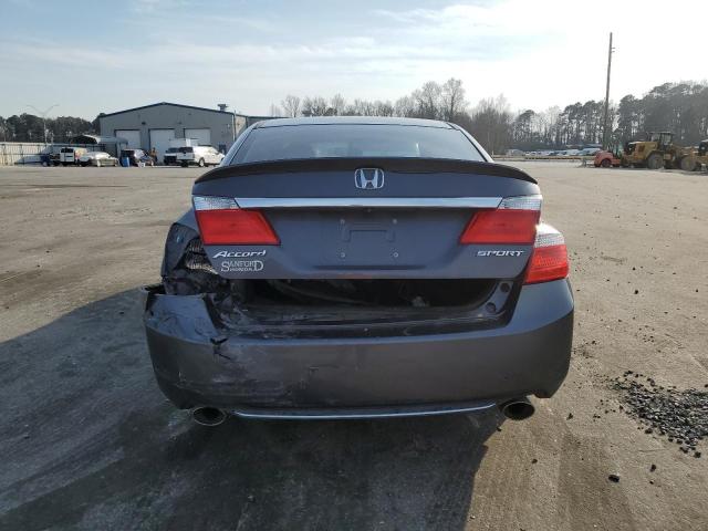 1HGCR2F53FA111079 - 2015 HONDA ACCORD SPORT GRAY photo 6