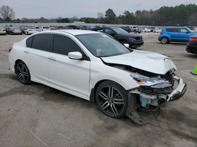 1HGCR2F57HA172485 - 2017 HONDA ACCORD SPORT WHITE photo 4