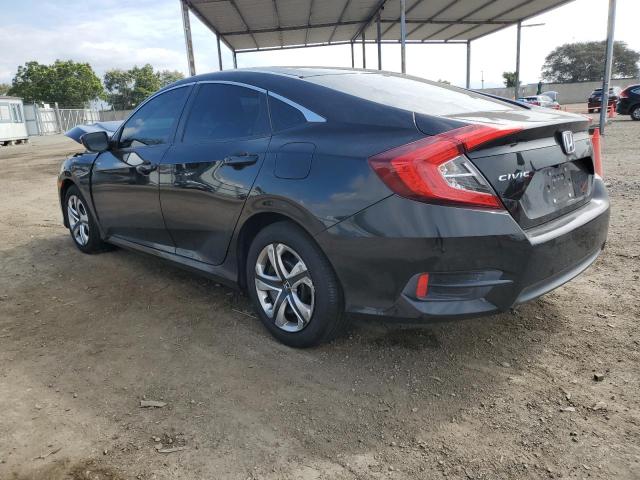 2HGFC2F55JH543469 - 2018 HONDA CIVIC LX BLACK photo 2